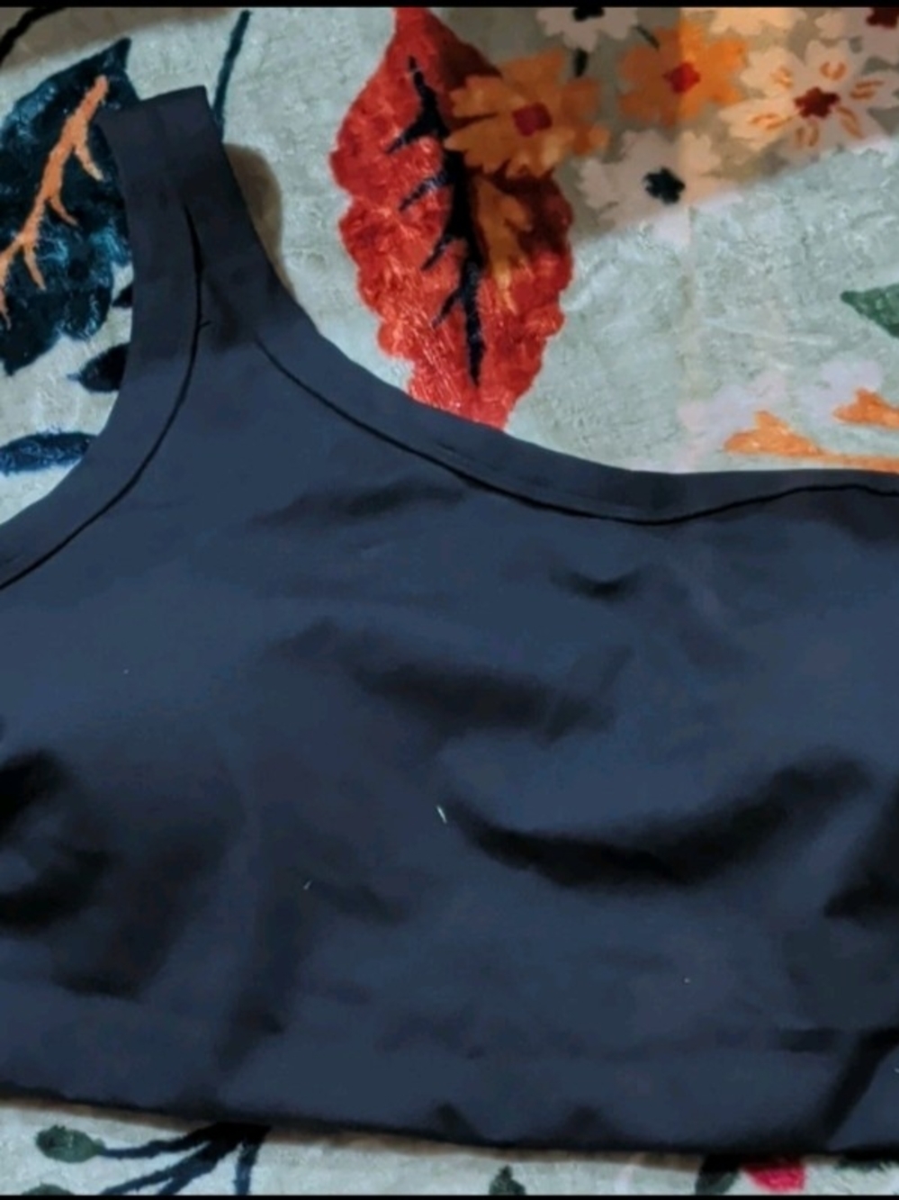 All In Motion Black Plus Size Sports Bra 1X Or 4X One Shoulder Moisture Wicking
